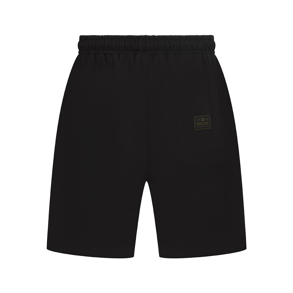 Core Black Jogger Shorts