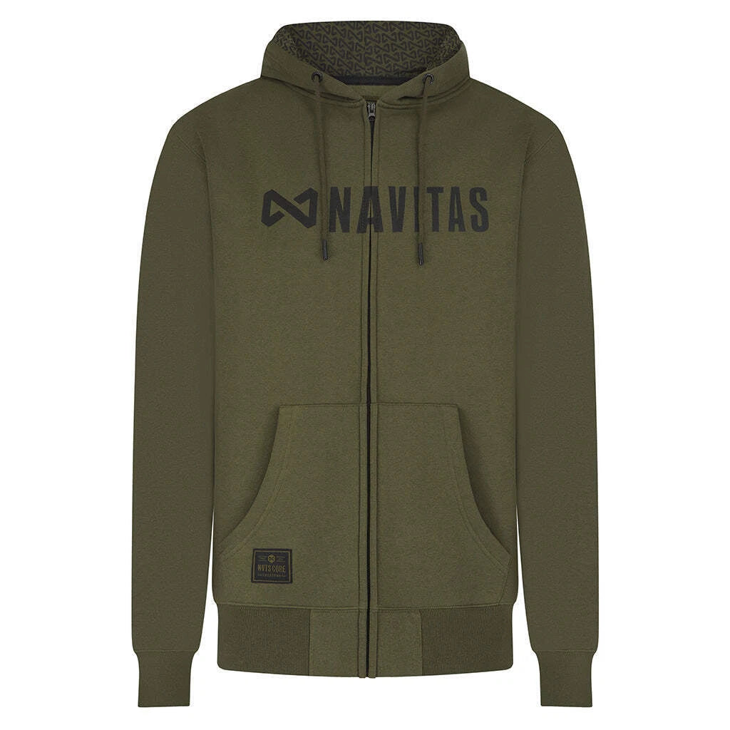 Core Green Zip Hoody