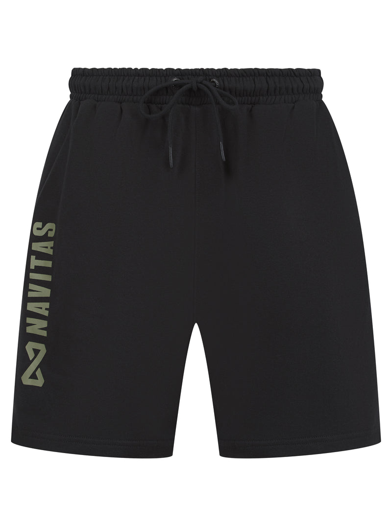 Core Black Jogger Shorts