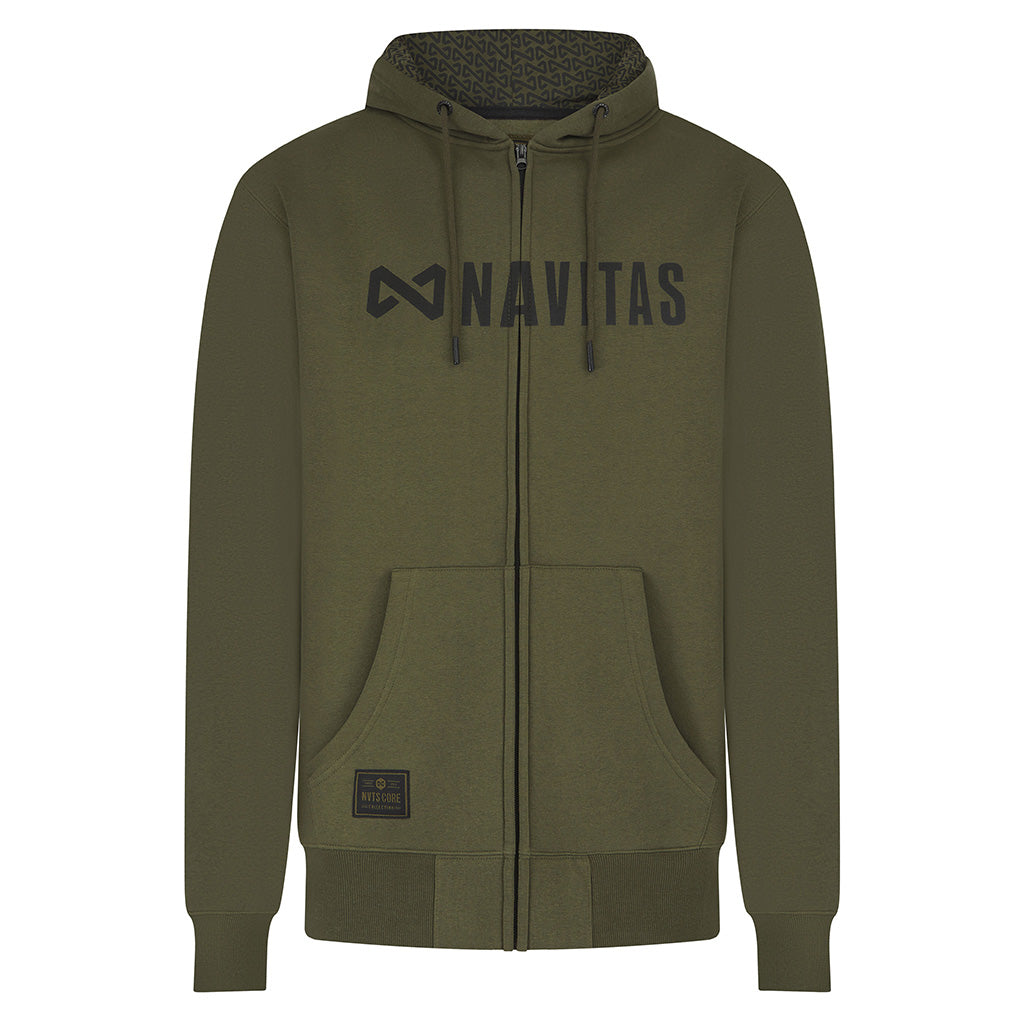 CORE Green Zip Hoody