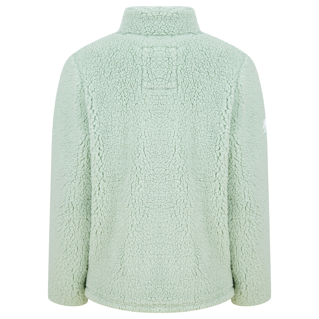 Womens Sherpa Pullover Light Green
